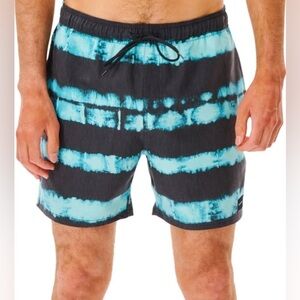 NEW-Rip Curl Party Pack Volley - Med Blue Shorts. X-Large
